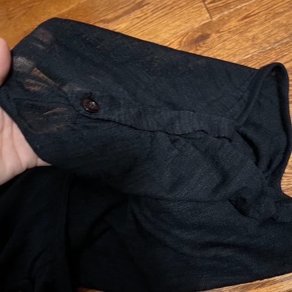 bebe black long top fit med-large - Picture 9 of 11